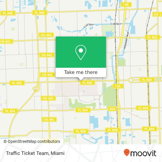 Traffic Ticket Team map