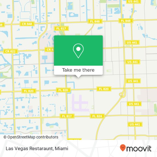 Las Vegas Restaraunt map