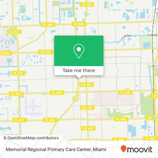 Mapa de Memorial Regional Primary Care Center