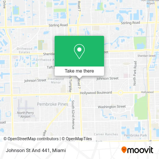 Johnson St And 441 map