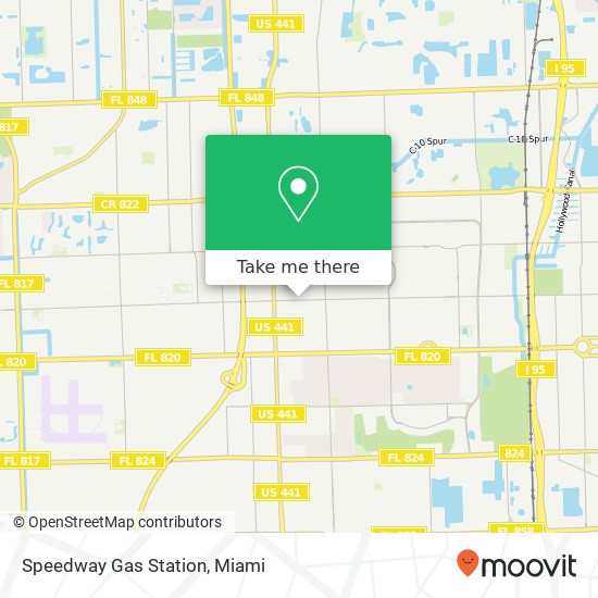 Mapa de Speedway Gas Station