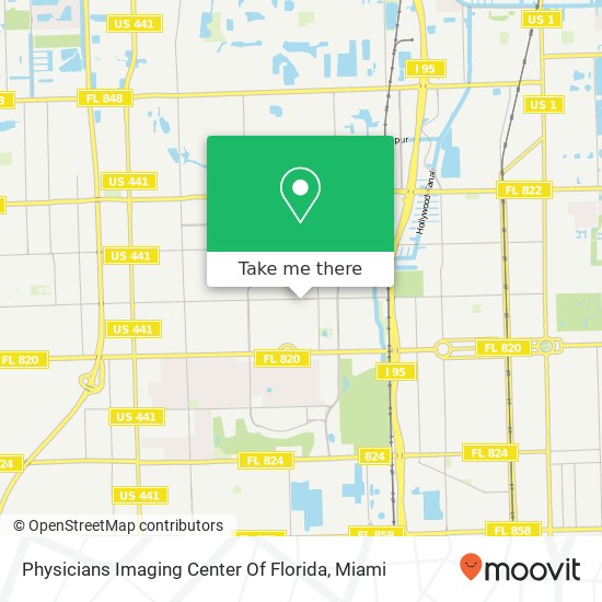Physicians Imaging Center Of Florida map