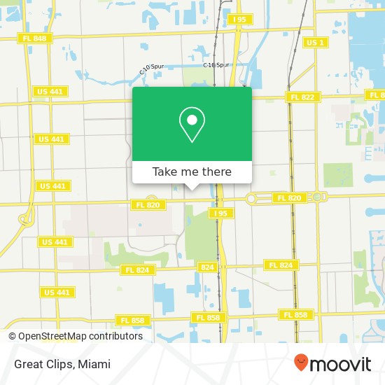 Great Clips map