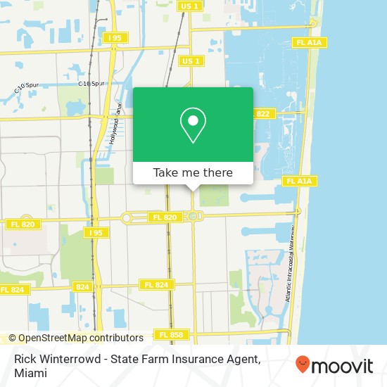 Mapa de Rick Winterrowd - State Farm Insurance Agent