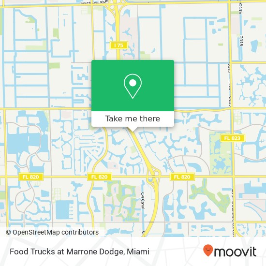 Food Trucks at Marrone Dodge map