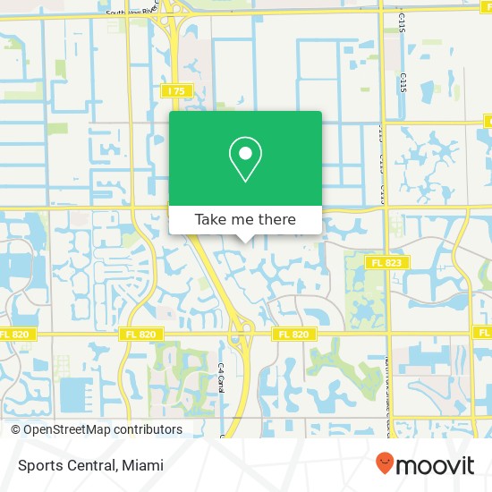 Sports Central map