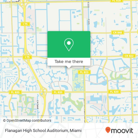 Flanagan High School Auditorium map