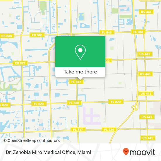 Mapa de Dr. Zenobia Miro Medical Office