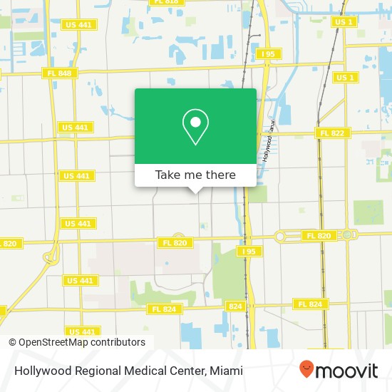 Mapa de Hollywood Regional Medical Center