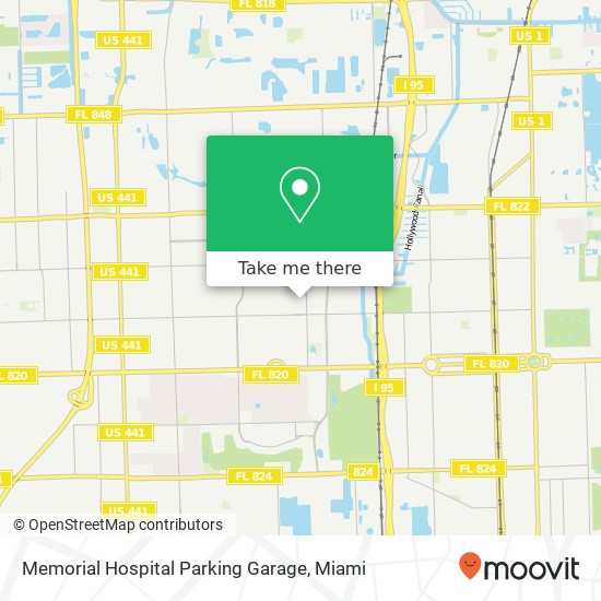 Mapa de Memorial Hospital Parking Garage