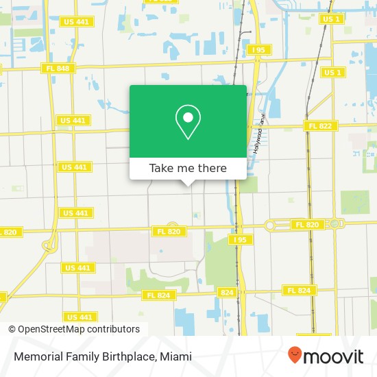 Memorial Family Birthplace map