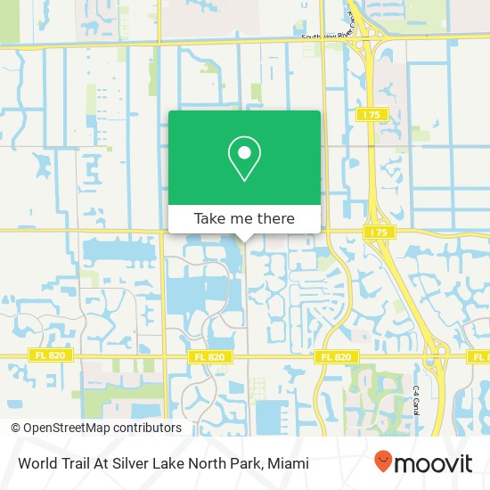 World Trail At Silver Lake North Park map