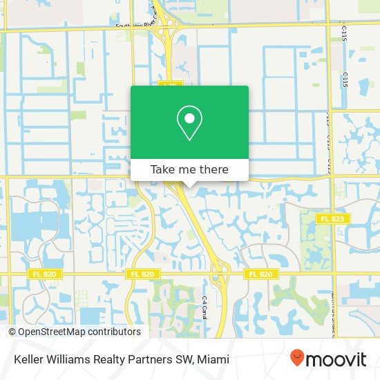 Keller Williams Realty Partners SW map