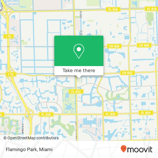 Flamingo Park map