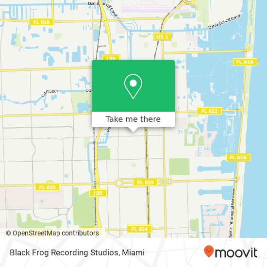 Black Frog Recording Studios map