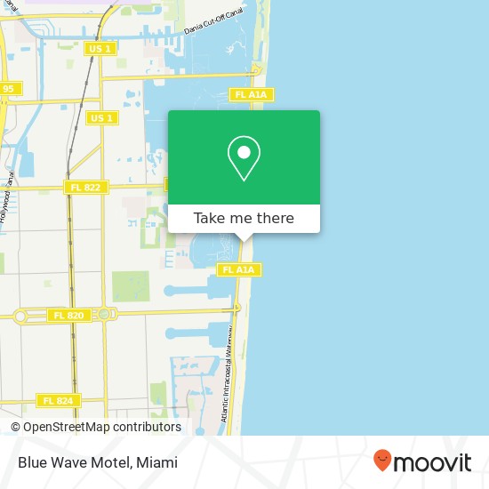 Blue Wave Motel map