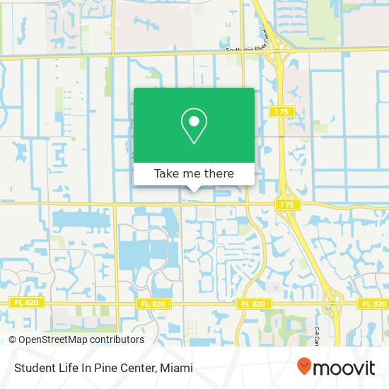 Student Life In Pine Center map