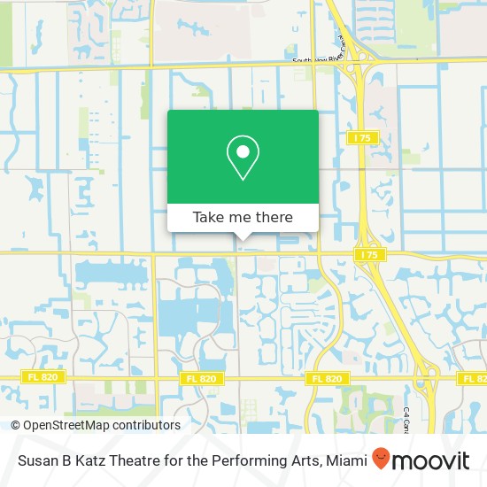 Mapa de Susan B Katz Theatre for the Performing Arts