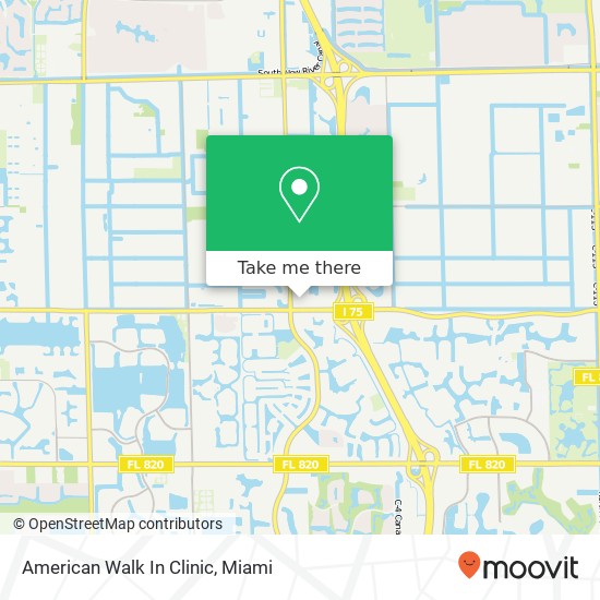 American Walk In Clinic map