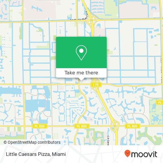 Mapa de Little Caesars Pizza