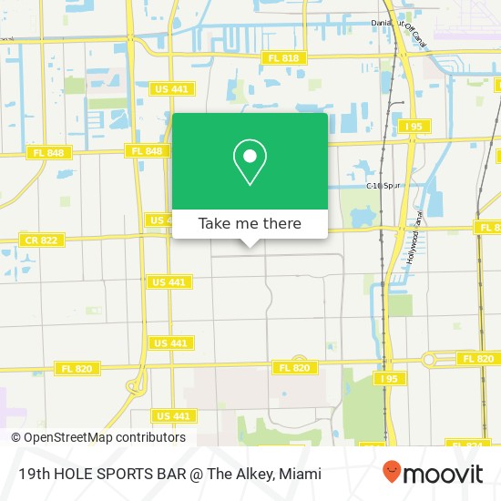 Mapa de 19th HOLE SPORTS BAR @ The Alkey