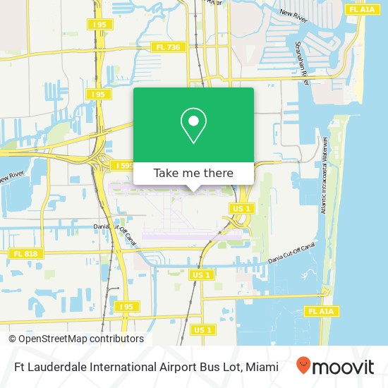 Ft Lauderdale International Airport Bus Lot map