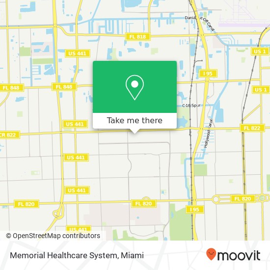 Mapa de Memorial Healthcare System