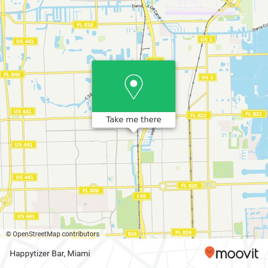 Happytizer Bar map