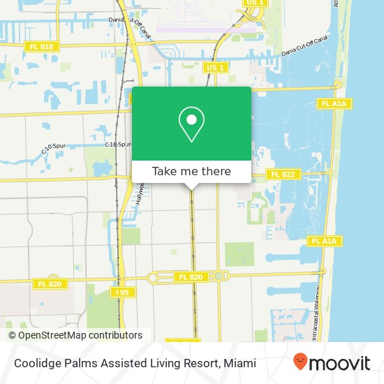 Coolidge Palms Assisted Living Resort map