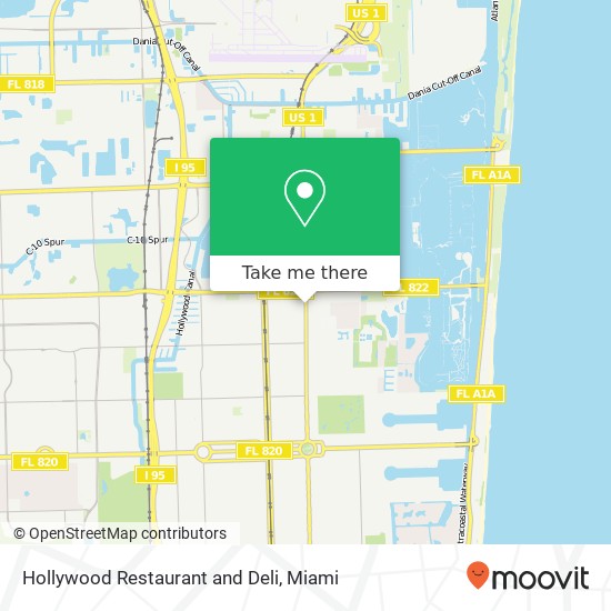 Mapa de Hollywood Restaurant and Deli