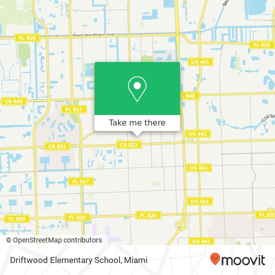 Mapa de Driftwood Elementary School