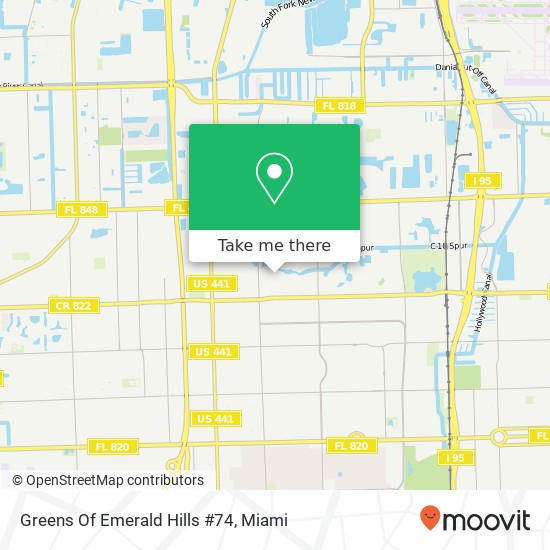 Greens Of Emerald Hills #74 map