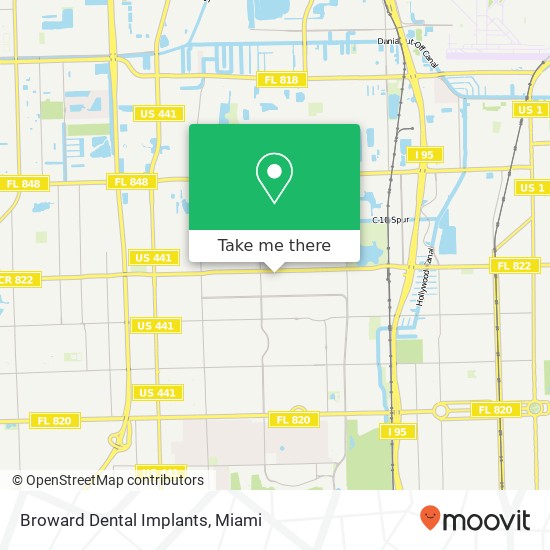 Broward Dental Implants map