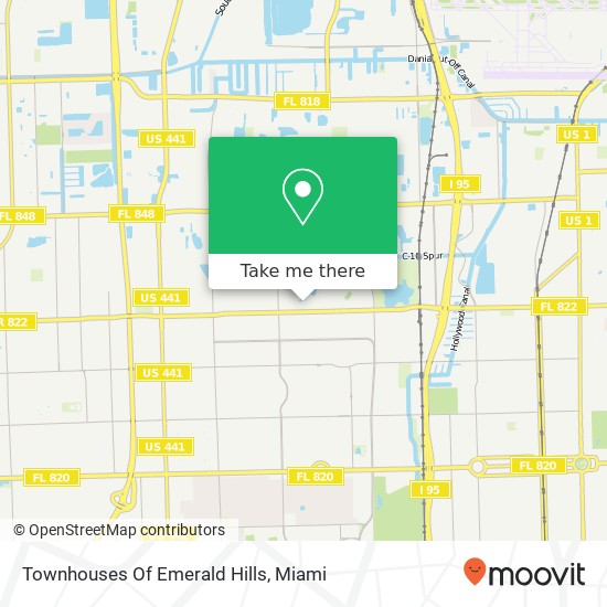 Mapa de Townhouses Of Emerald Hills