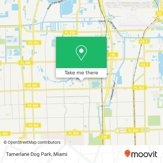 Mapa de Tamerlane Dog Park