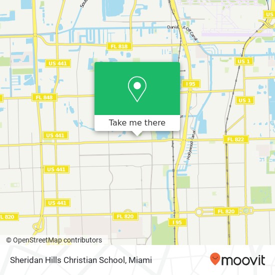 Sheridan Hills Christian School map
