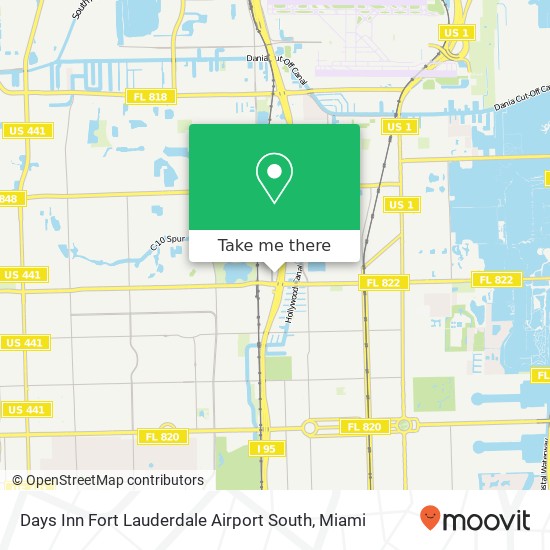 Days Inn Fort Lauderdale Airport South map