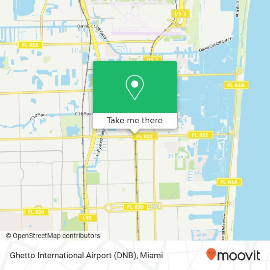 Ghetto International Airport (DNB) map