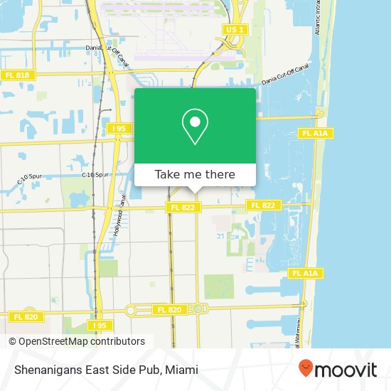 Mapa de Shenanigans East Side Pub