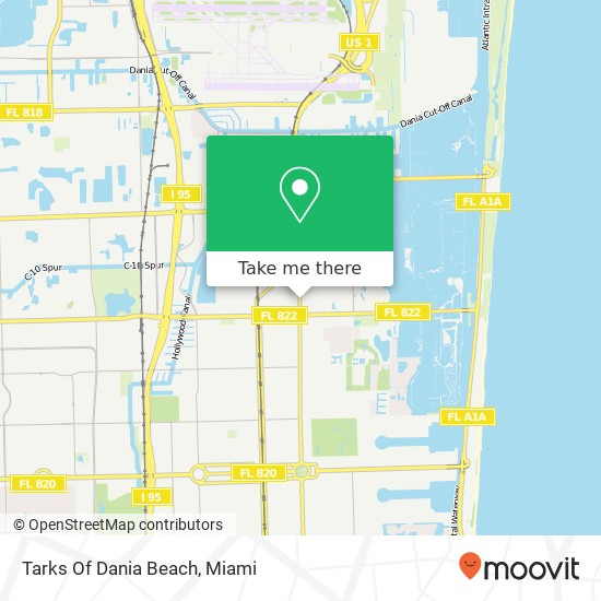 Tarks Of Dania Beach map