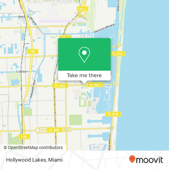Hollywood Lakes map