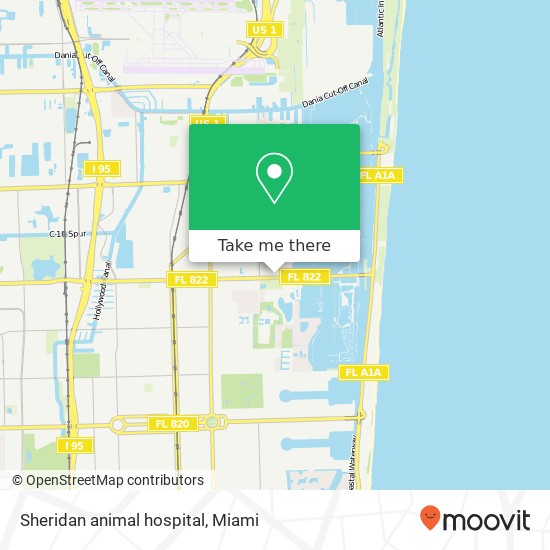 Sheridan animal hospital map