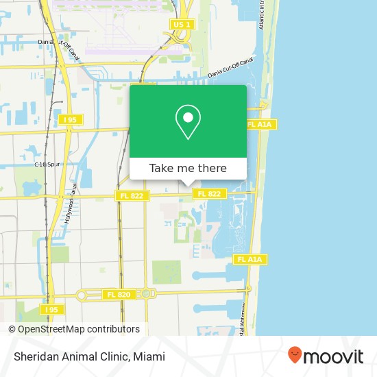 Sheridan Animal Clinic map