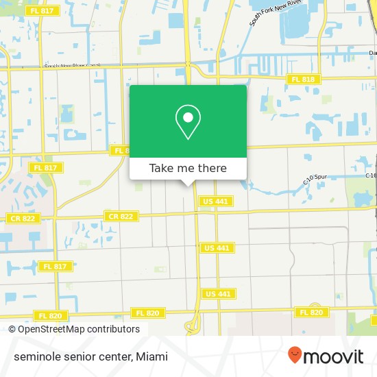 Mapa de seminole senior center
