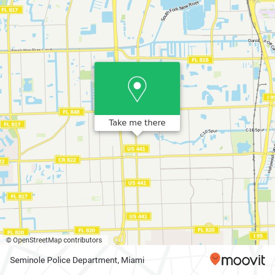 Seminole Police Department map