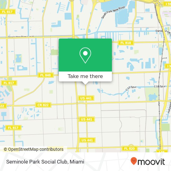 Seminole Park Social Club map