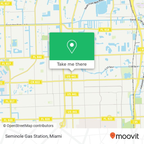 Seminole Gas Station map