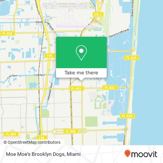 Mapa de Moe Moe's Brooklyn Dogs