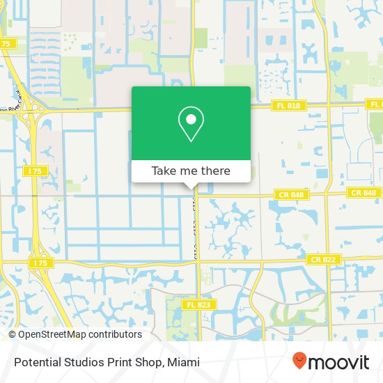 Potential Studios Print Shop map