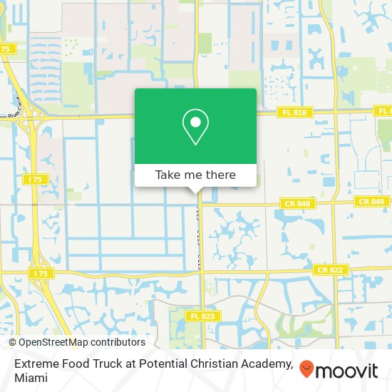 Mapa de Extreme Food Truck at Potential Christian Academy
